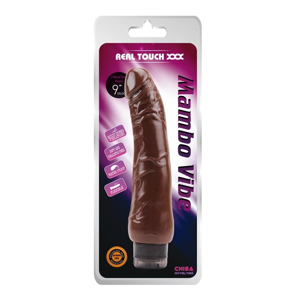 Реалистичный вибратор Chisa Real Touch XXX Mambo Vibe, коричневый