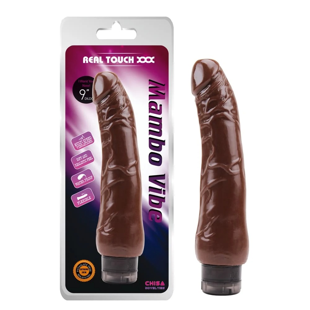 Реалистичный вибратор Chisa Real Touch XXX Mambo Vibe, коричневый