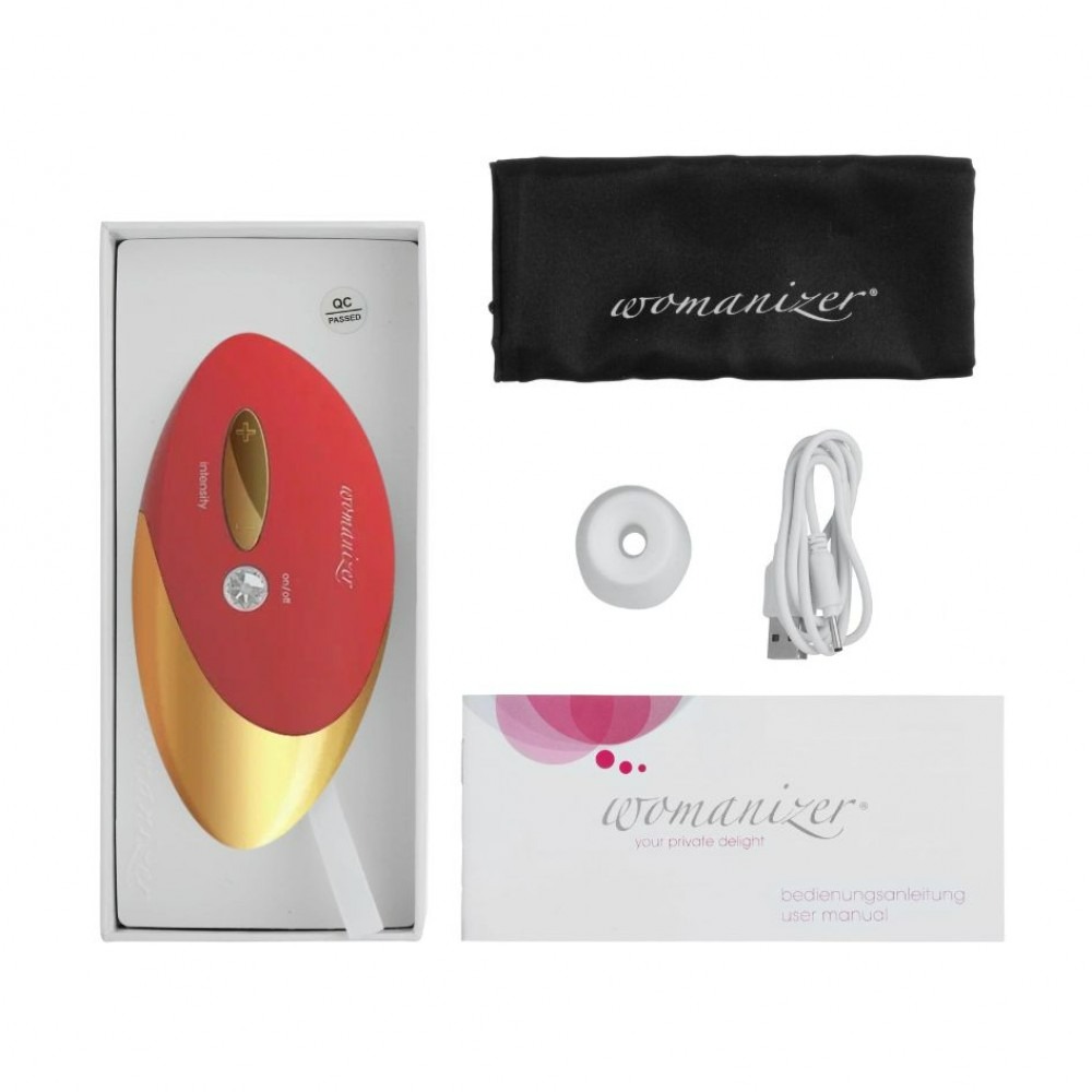 Клиторальный стимулятор Womanizer Pro W-500, красный