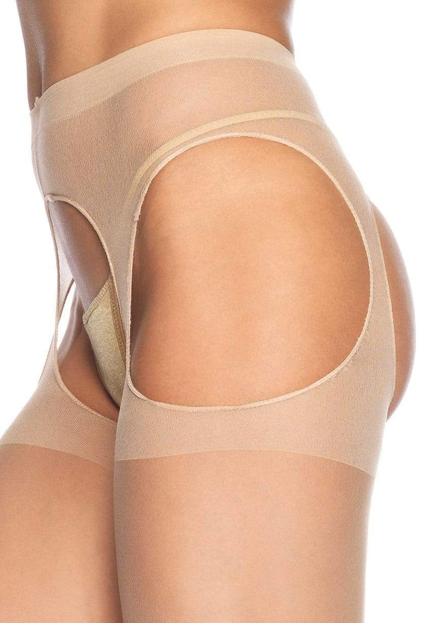 Прозорі колготки з підтяжками Leg Avenue Sheer Suspender Pantyhose O/S