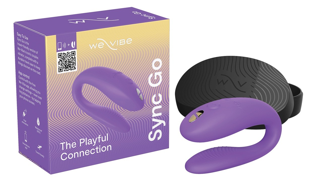 Вібратор для пар We-Vibe Sync Go Light Purple, фіолетовий