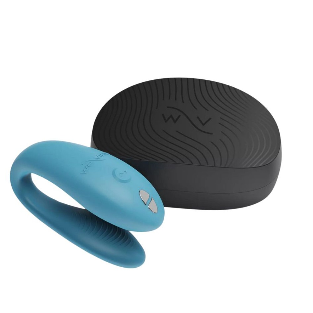 Смарт-вібратор для пар We-Vibe Sync Go Turquoise, блакитний