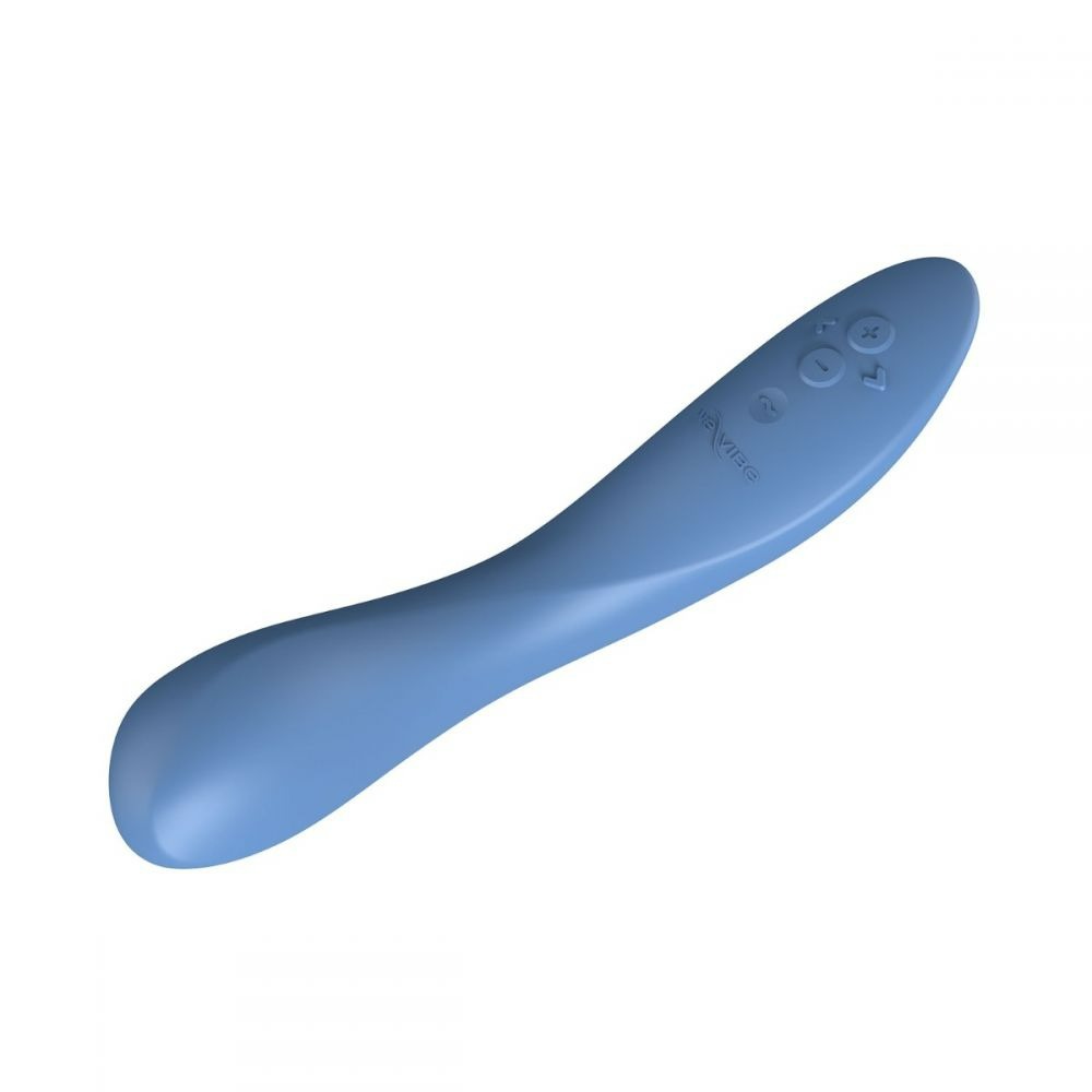 Вібратор для точки G Rave 2 We-Vibe, силіконовий, синій, 19.3 х 3 см