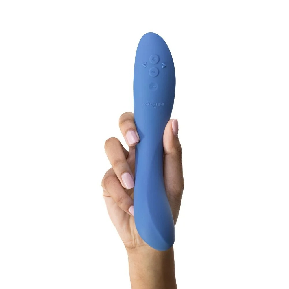 Вібратор для точки G Rave 2 We-Vibe, силіконовий, синій, 19.3 х 3 см