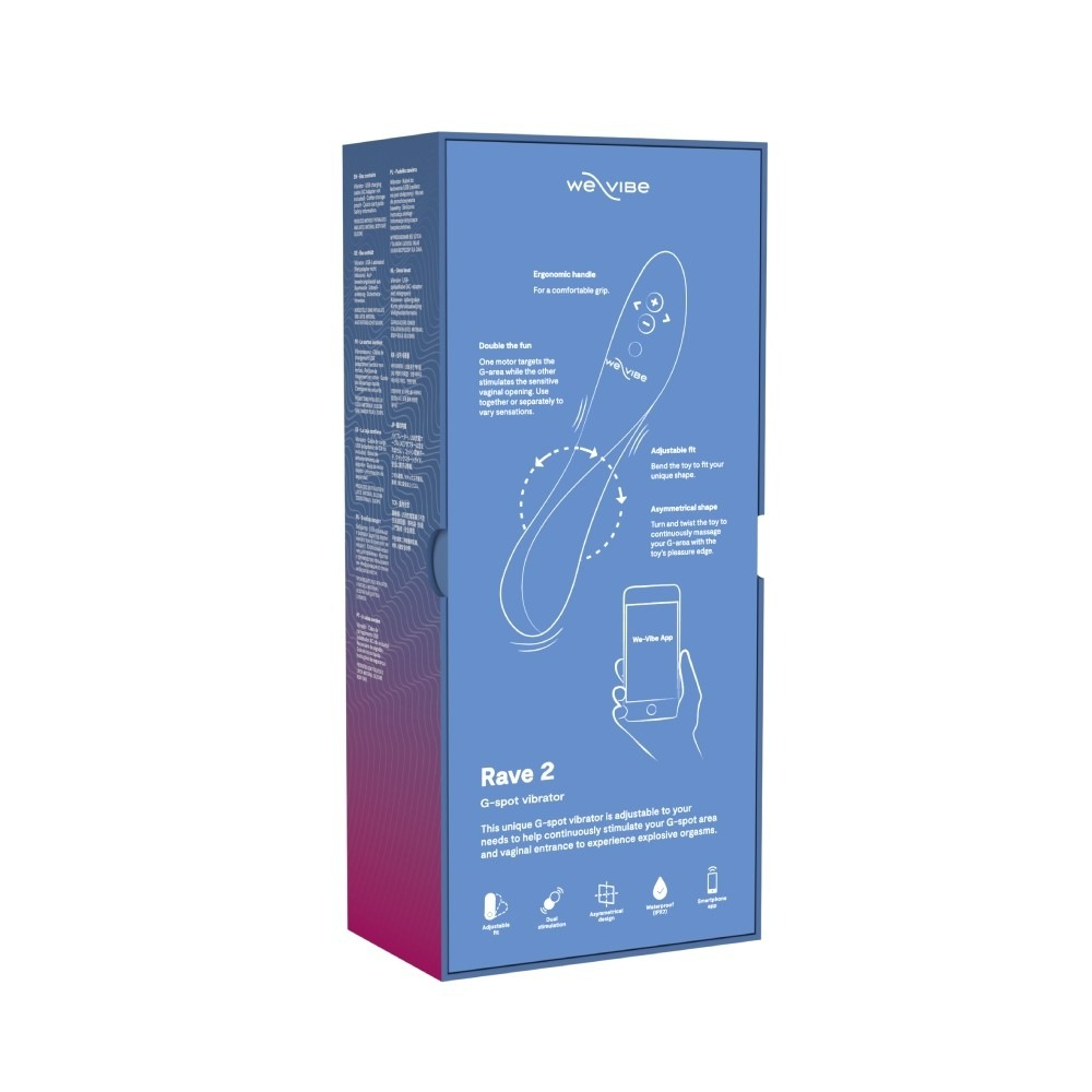 Вібратор для точки G Rave 2 We-Vibe, силіконовий, синій, 19.3 х 3 см