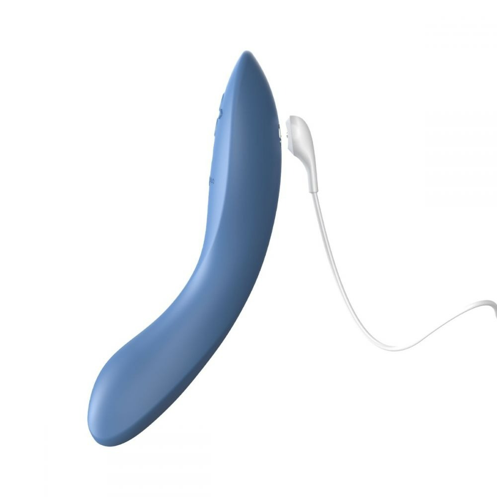 Вібратор для точки G Rave 2 We-Vibe, силіконовий, синій, 19.3 х 3 см