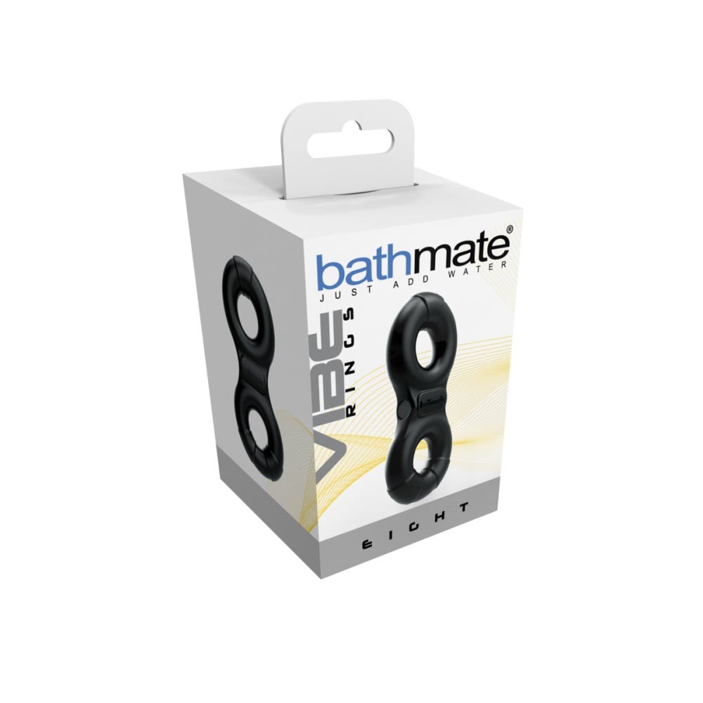 Ерекційне кільце на пеніс та мошонку Bathmate Vibe Ring-Eight чорне