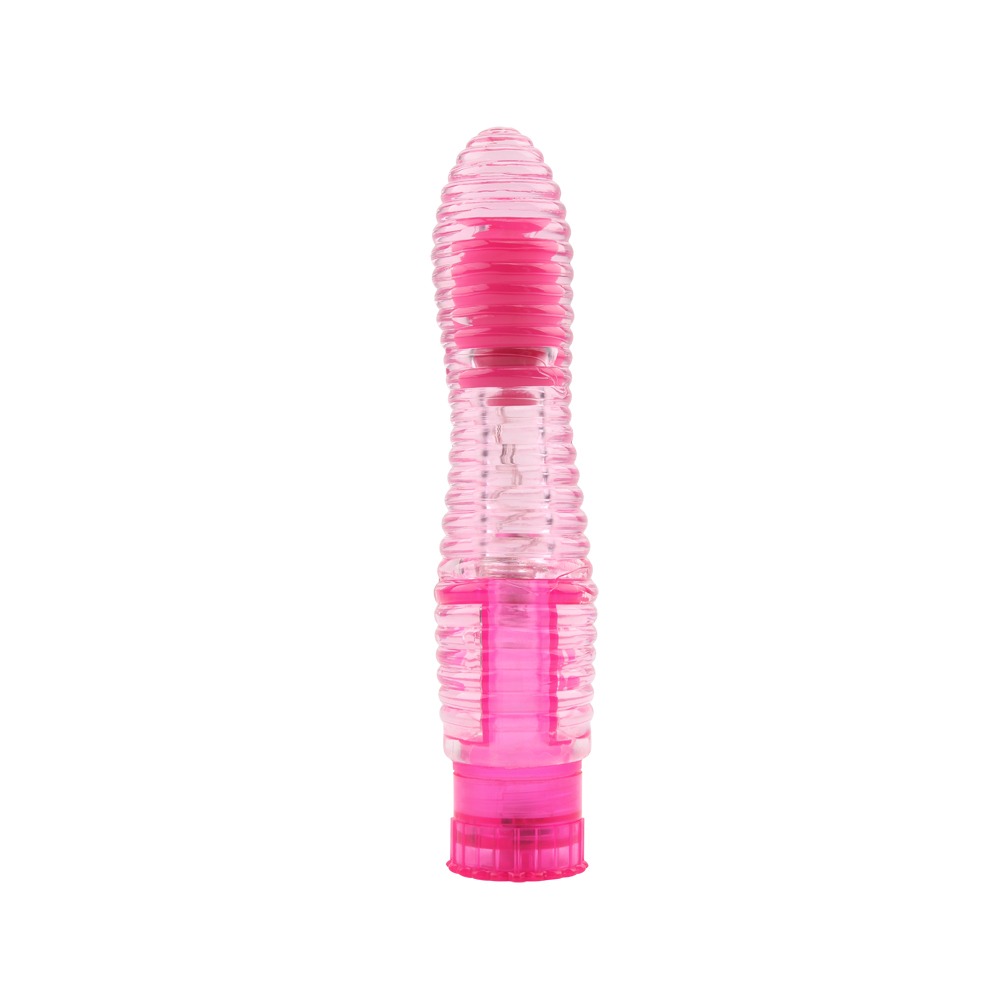 Вібратор рельєфний на батарейках Chisa Crystal Jellie, рожевий