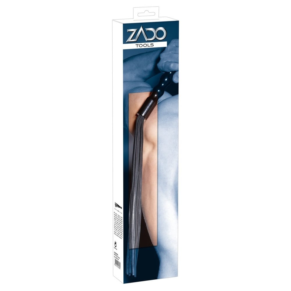Флогер шкіряний з дерев'яною ручкою ZADO TOOLS чорний, 58.5 см