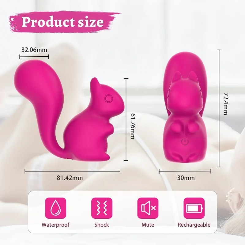 Мини-вибратор клиторальный Every Night Toys Doris в форме лисы розовый, 10 режимов вибрации