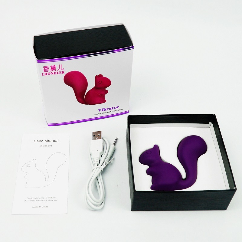 Міні-вібратор кліторальний Every Night Toys Debbie у формі білочки рожевий, 10 режимів вібрації