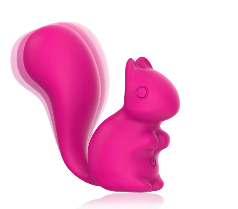 Міні-вібратор кліторальний Every Night Toys Debbie у формі білочки рожевий, 10 режимів вібрації