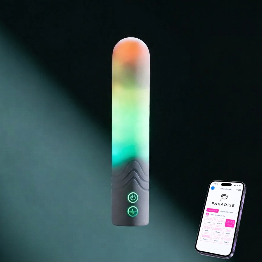 Віброкуля з RGB-підсвічуванням та керуванням через додаток, біла, 12 × 2 Illumination The Bullet