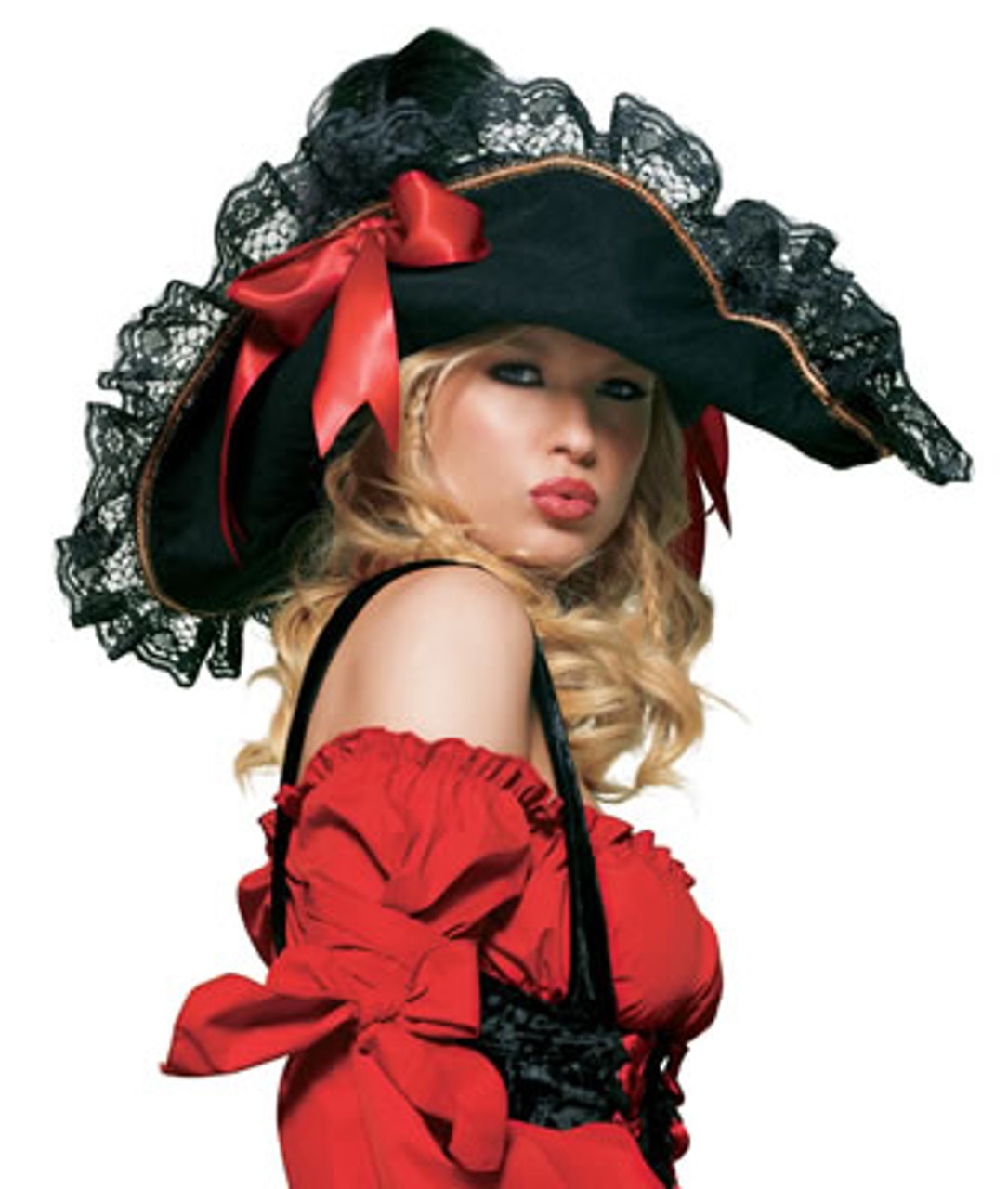 Капелюх пірата жіночий Swashbuckler Pirate Hat від Leg Avenue, чорний