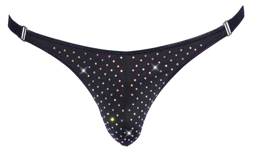 Мужские стринги со стразами Sven Joy Ment Men's String, черный, L