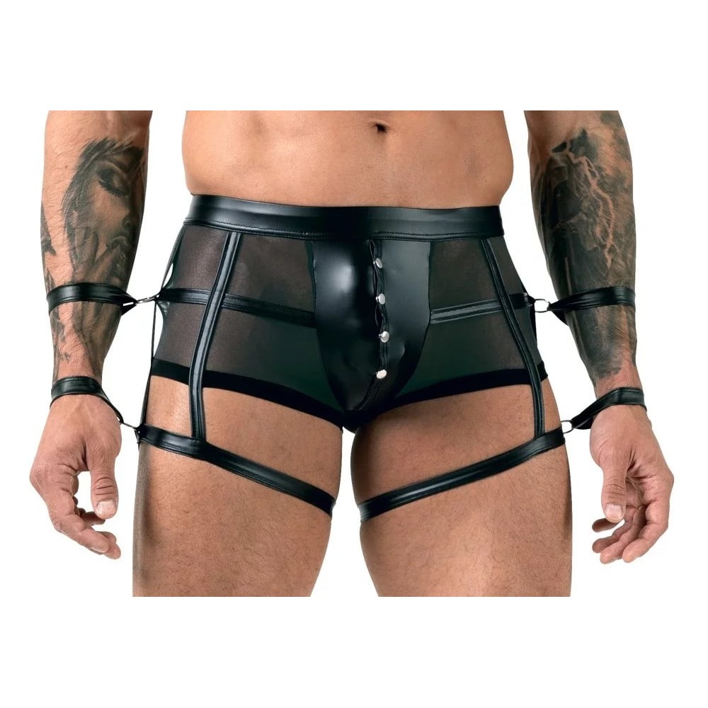 Мужские трусы с фиксаторами на руки Sven Joy Ment Men's Pants, черный, S
