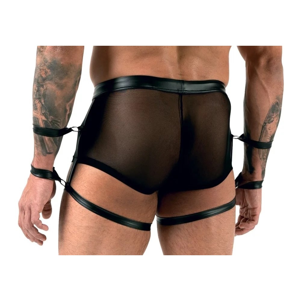 Мужские трусы с фиксаторами на руки Sven Joy Ment Men's Pants, черный, S