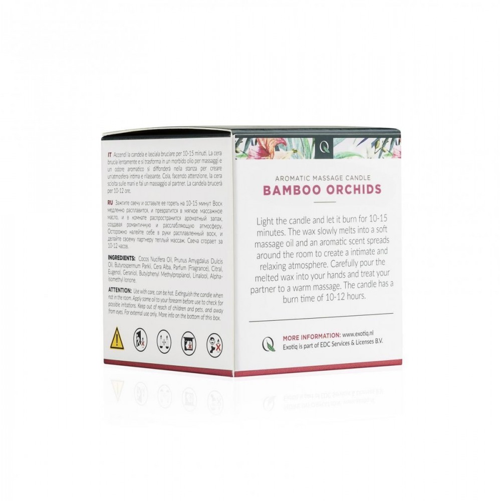 Масажна Свічка Exotiq Massage Candle Bamboe Orchideeen - 60 мл