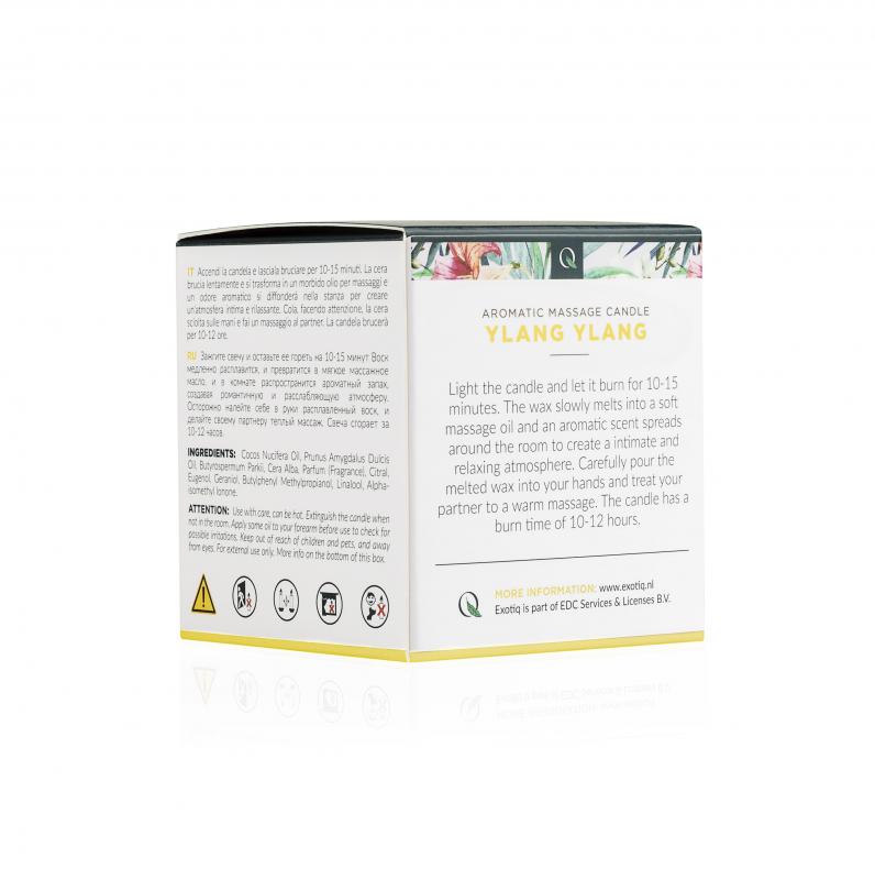 Свічка для масажу з ароматом іланг-ілангу Exotiq Massage Candle Ylang Ylang -