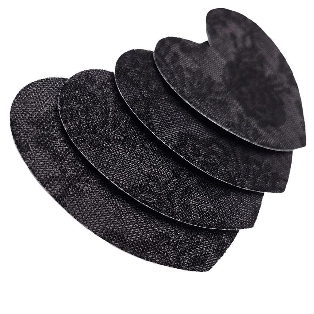 Наклейки на соски у формі серця Be Wicked Heart Nipple Stickers чорні, 3 пари