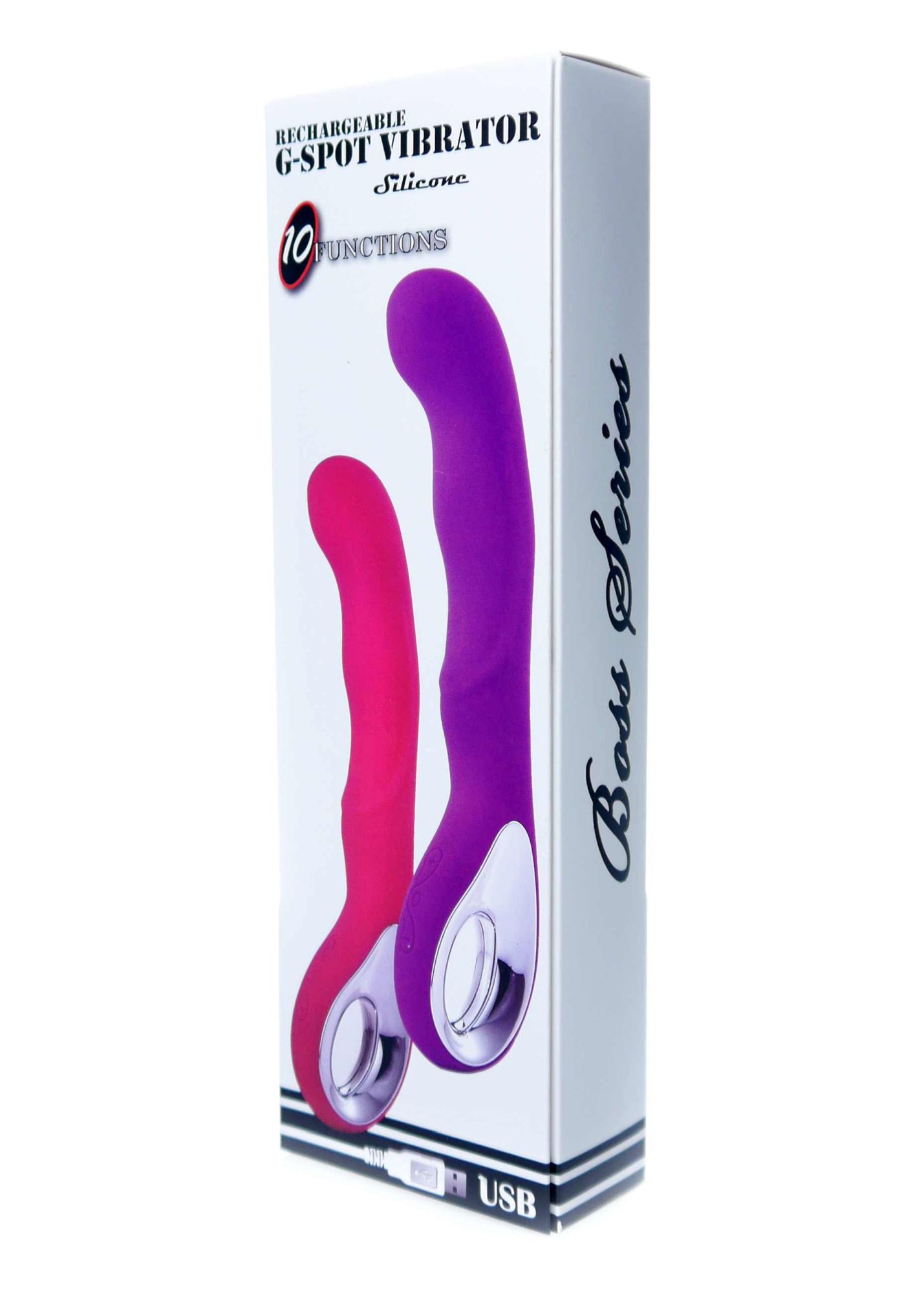 Вибратор для точки G-spot Vibrator G-spot 10 functions USB Purple