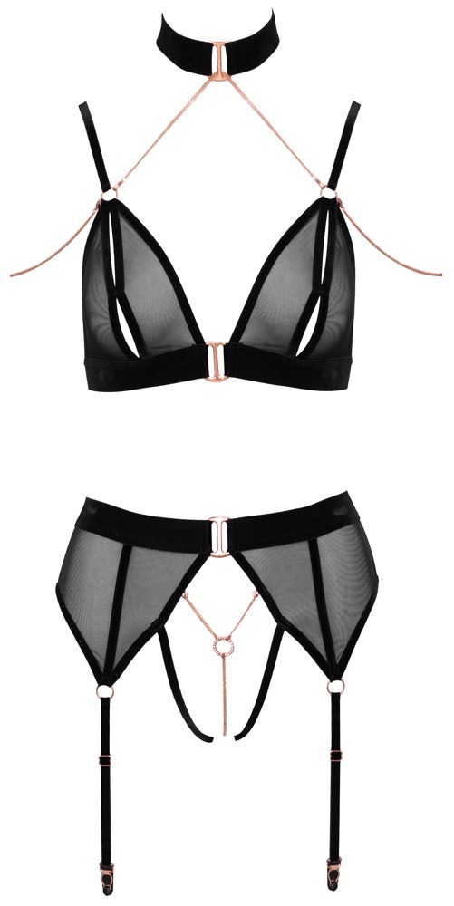 Комплект білизни Abierta Fina Bra Set Velvet M