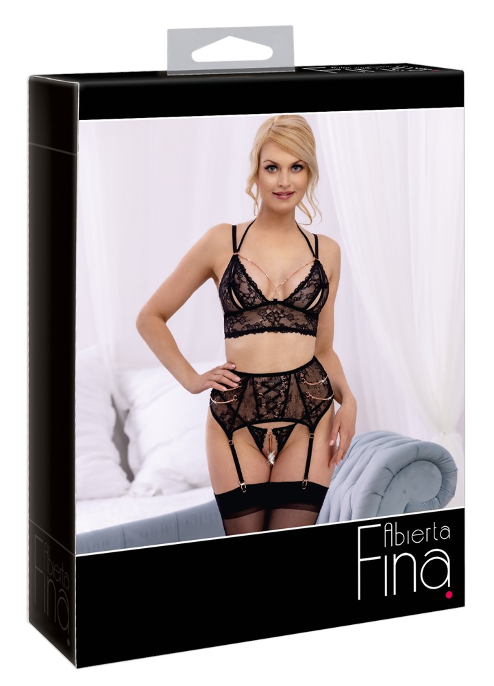 Комплект белья Bra Suspender Set M