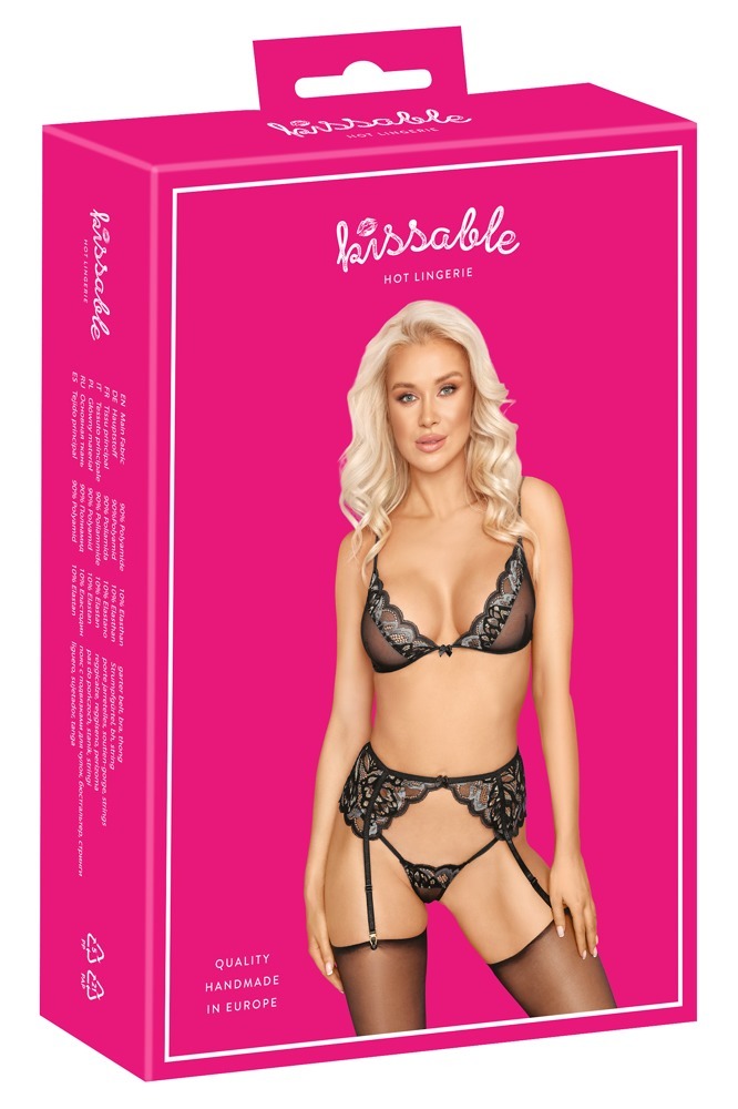 Мереживний комплект Kissable Suspender L/XL