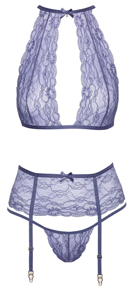 Комплект сексуальний Kissable Suspender Set S/M