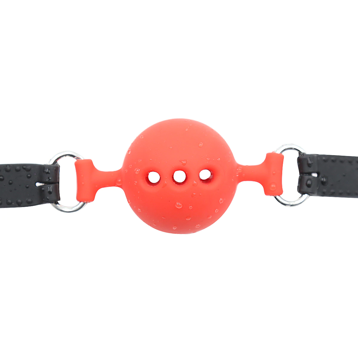Кляп DS Fetish Mouth silicone gag L black/red