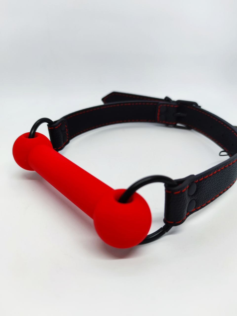 Кляп DS Fetish Mouth silicone gag red/black