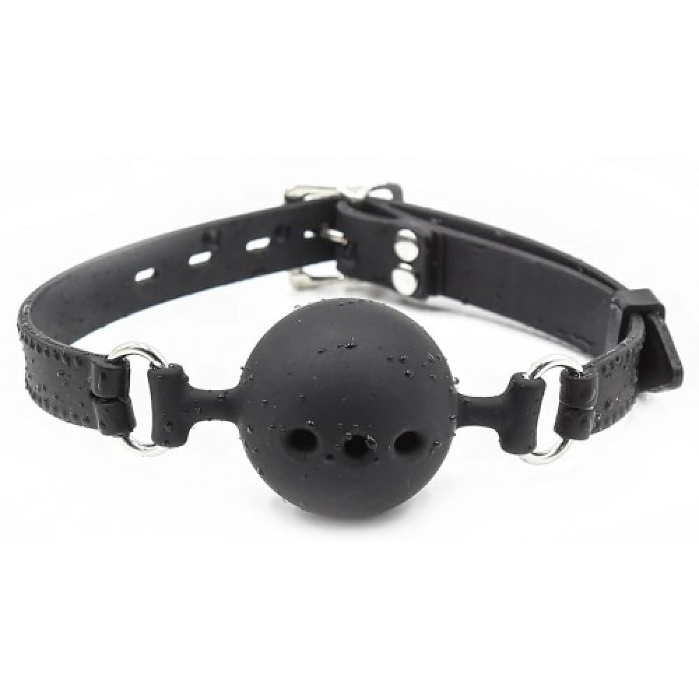 Кляп DS Fetish Mouth силіконовий, чорний, L