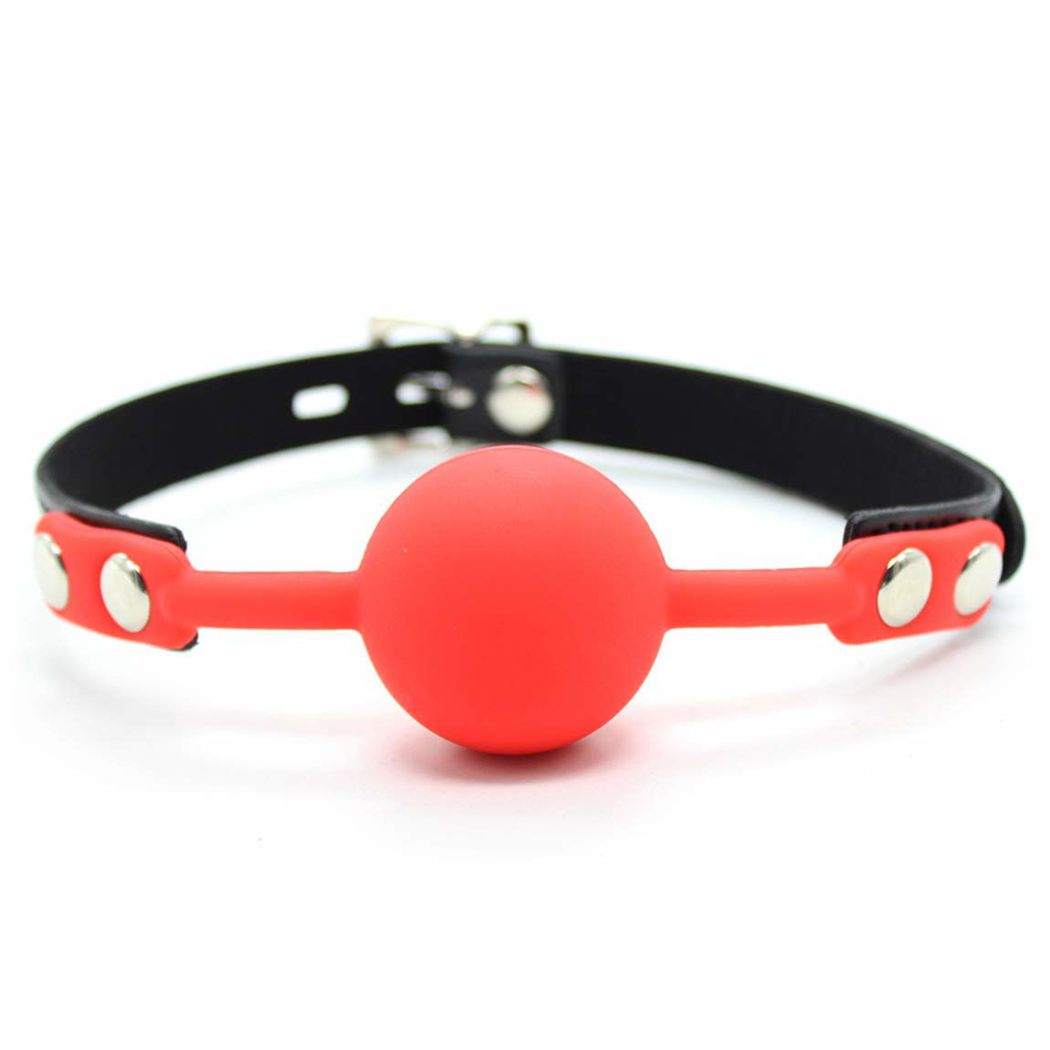 Кляп силіконовий із замком Silicone Ball Gag, червоний