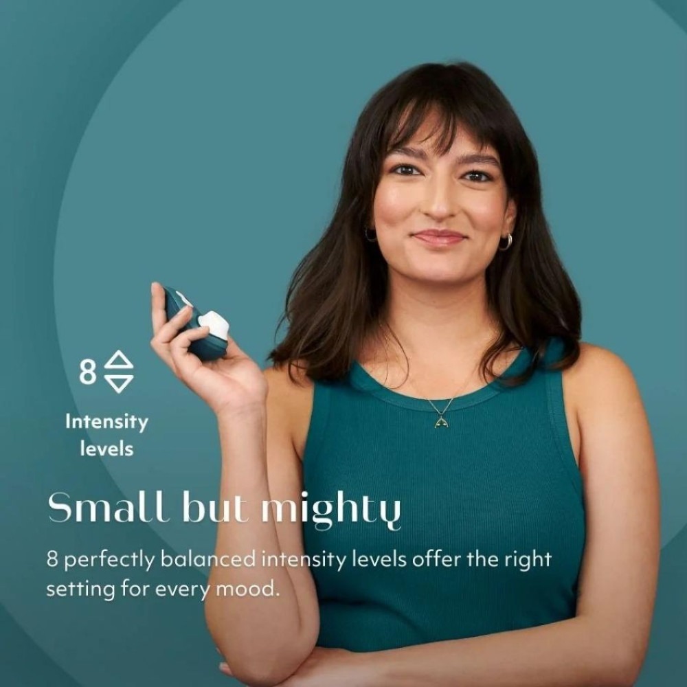Вакуумний кліторальний стимулятор Womanizer Liberty 2 Dark Petrol, синій