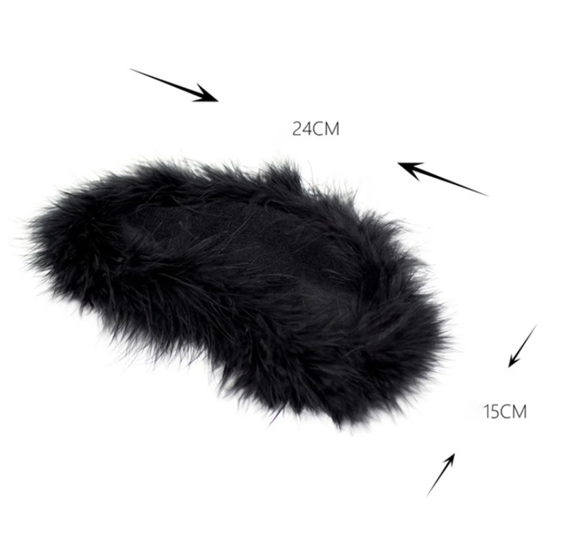 Маска на очі Feather blindfold black