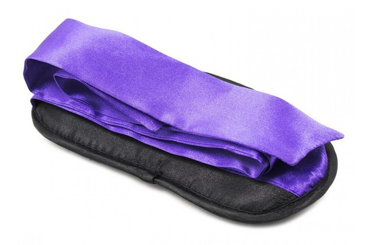 Маска DS Fetish Blindfold black/purple