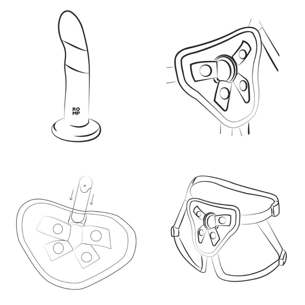 Комплект страпон + трусики ROMP Piccolo Pegging Kit