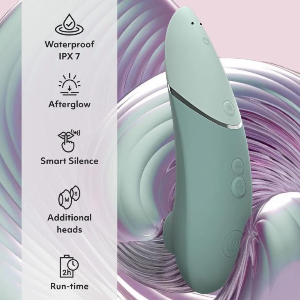 Безконтактний вакуумний кліторальний стимулятор Womanizer Next Sage, зелений