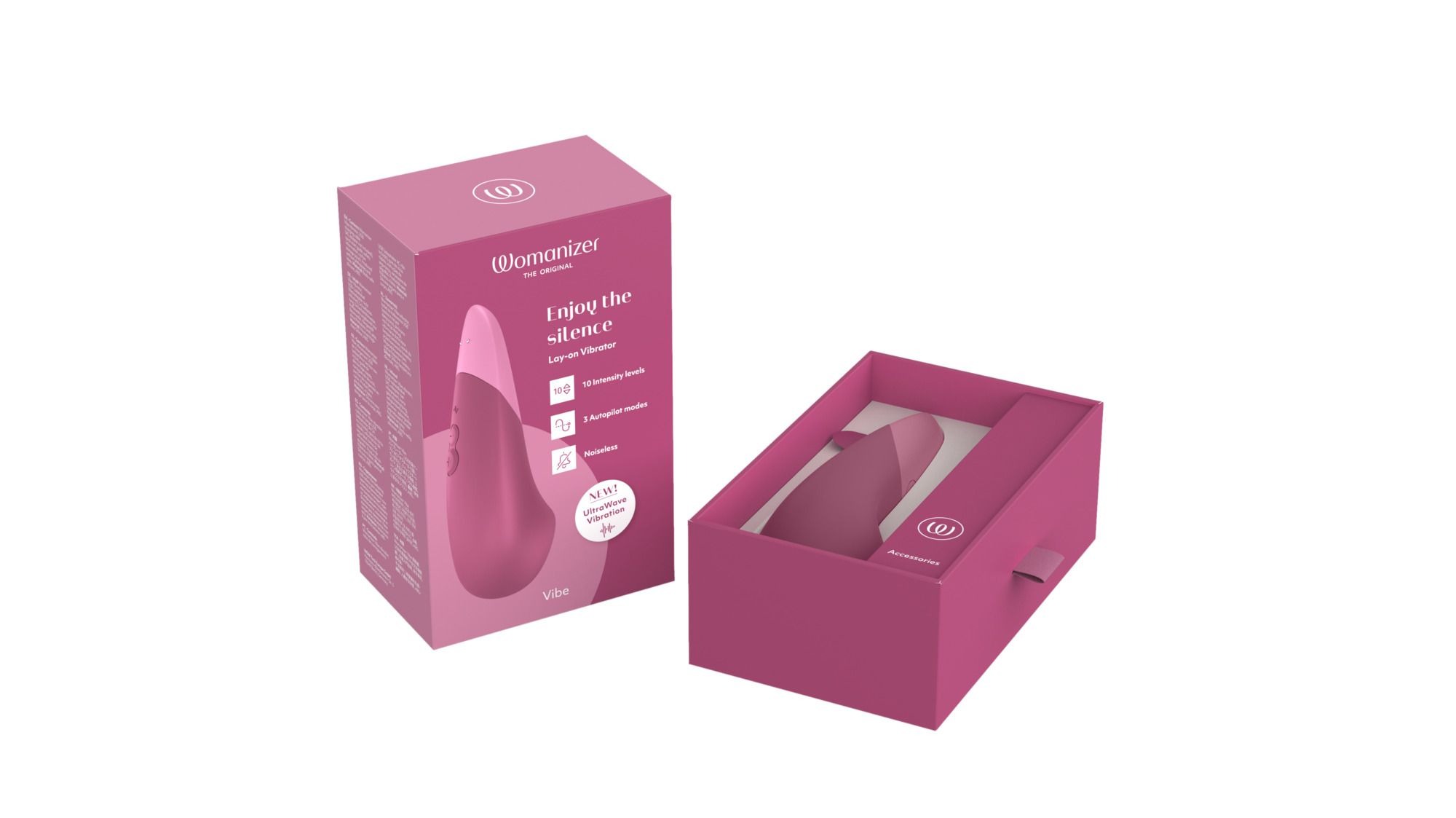 Вібратор універсальний безшумний Womanizer Vibe Dusky, рожевий