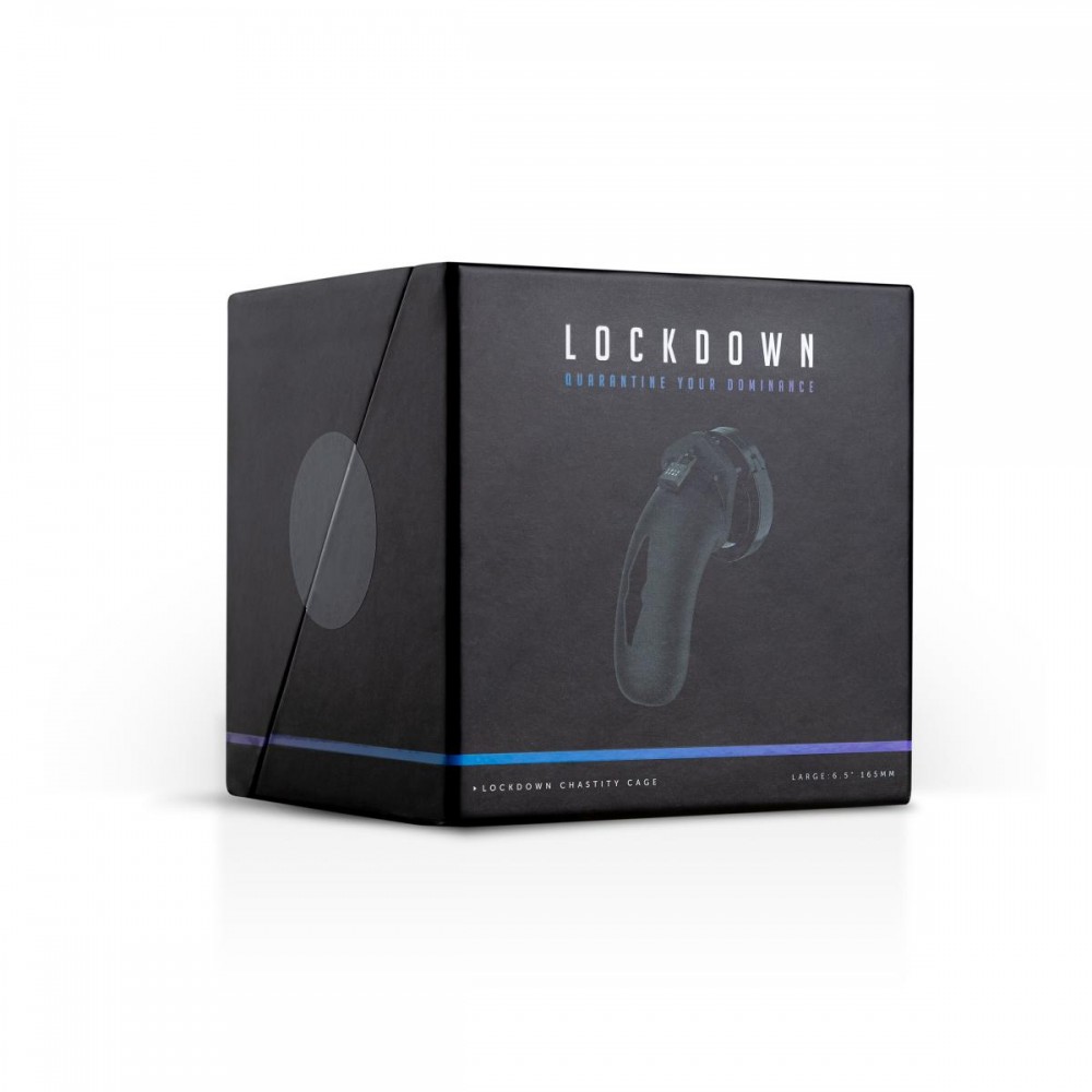 Пояс вірності Mancage Lockdown Chastity Cage чорний, L
