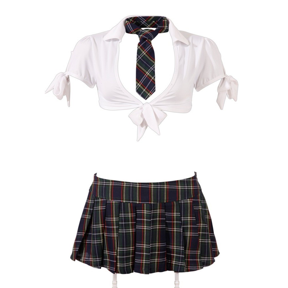 Костюм Школярки в клітинку Cottelli Collection Schoolgirl 4 предмети, M