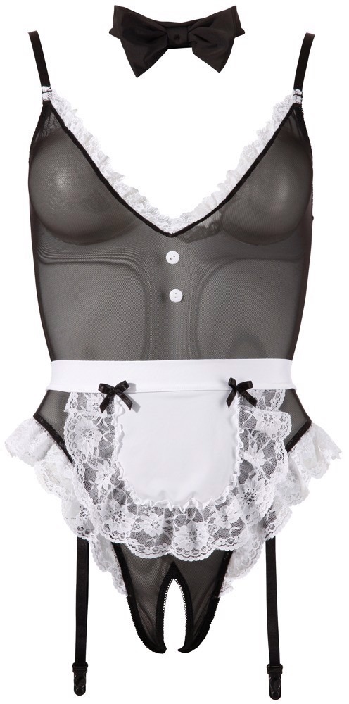 Ролевой костюм горничной Cottelli Collection Maid Body 3 предмета, M