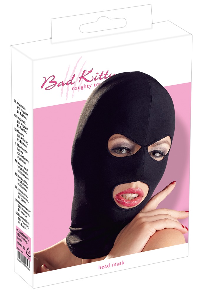 Маска с вырезами для глаз и рта Bad Kitty