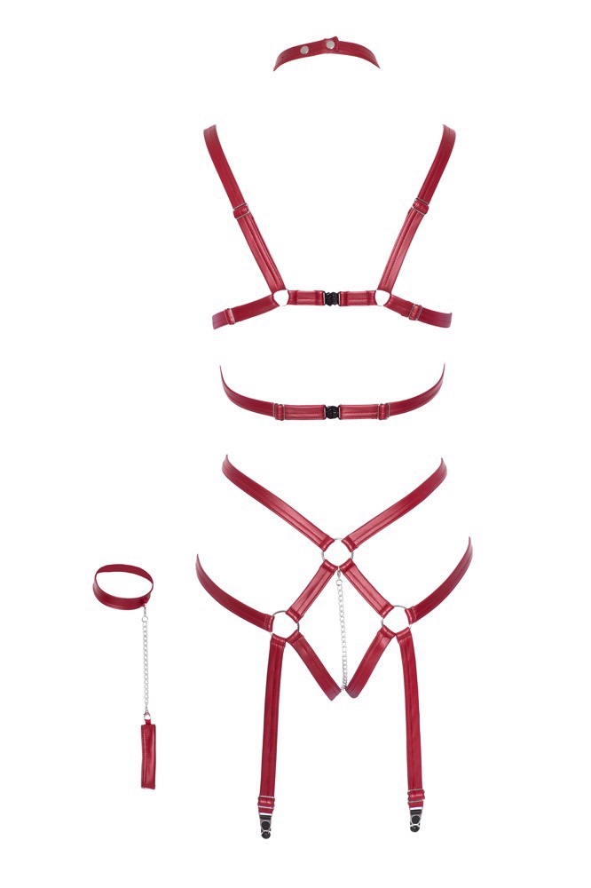 Портупея и наручники Bad Kitty Bondage Body L/XL