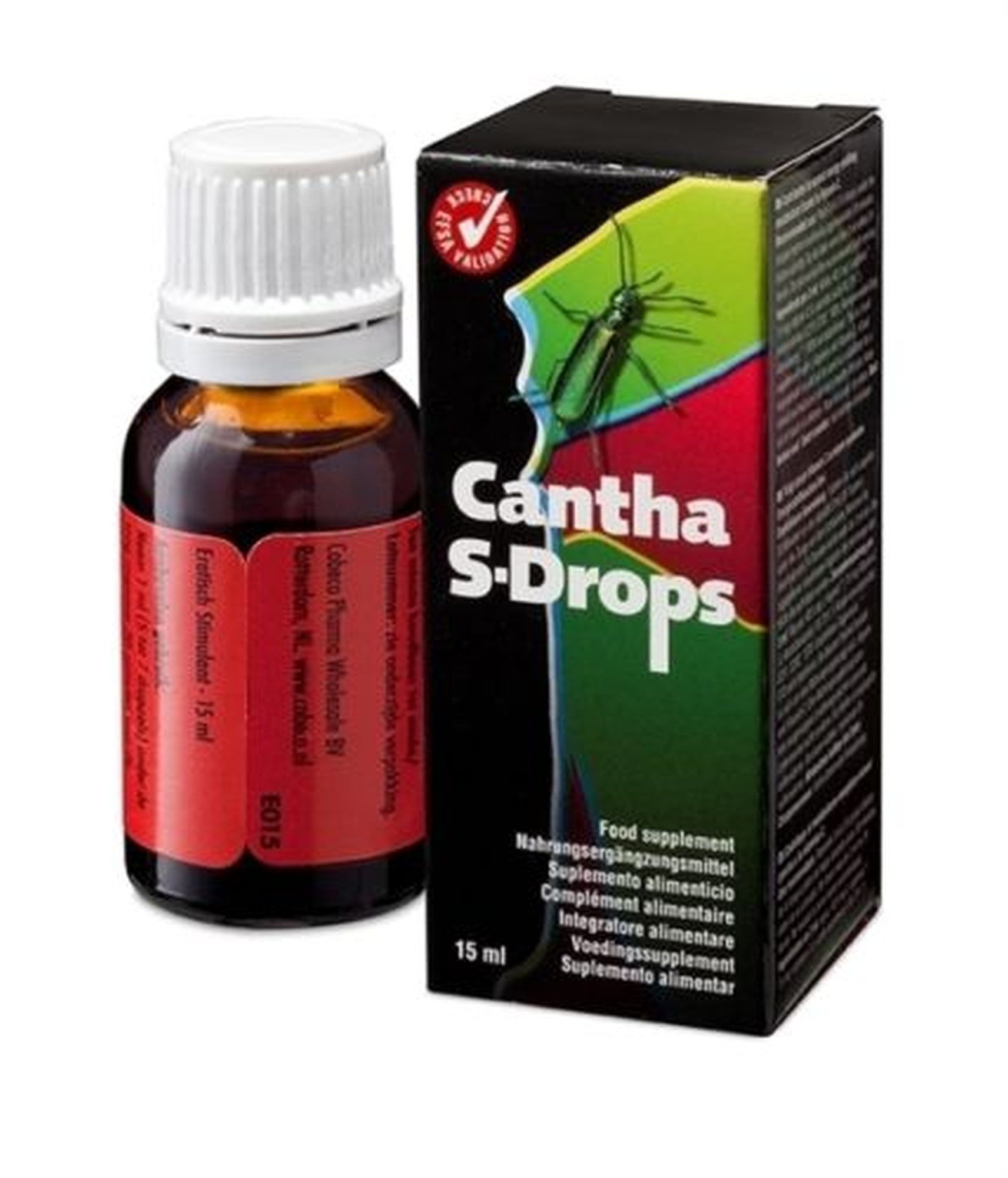 Капли для женщин и мужчин Cantha Drops Strong 15 мл