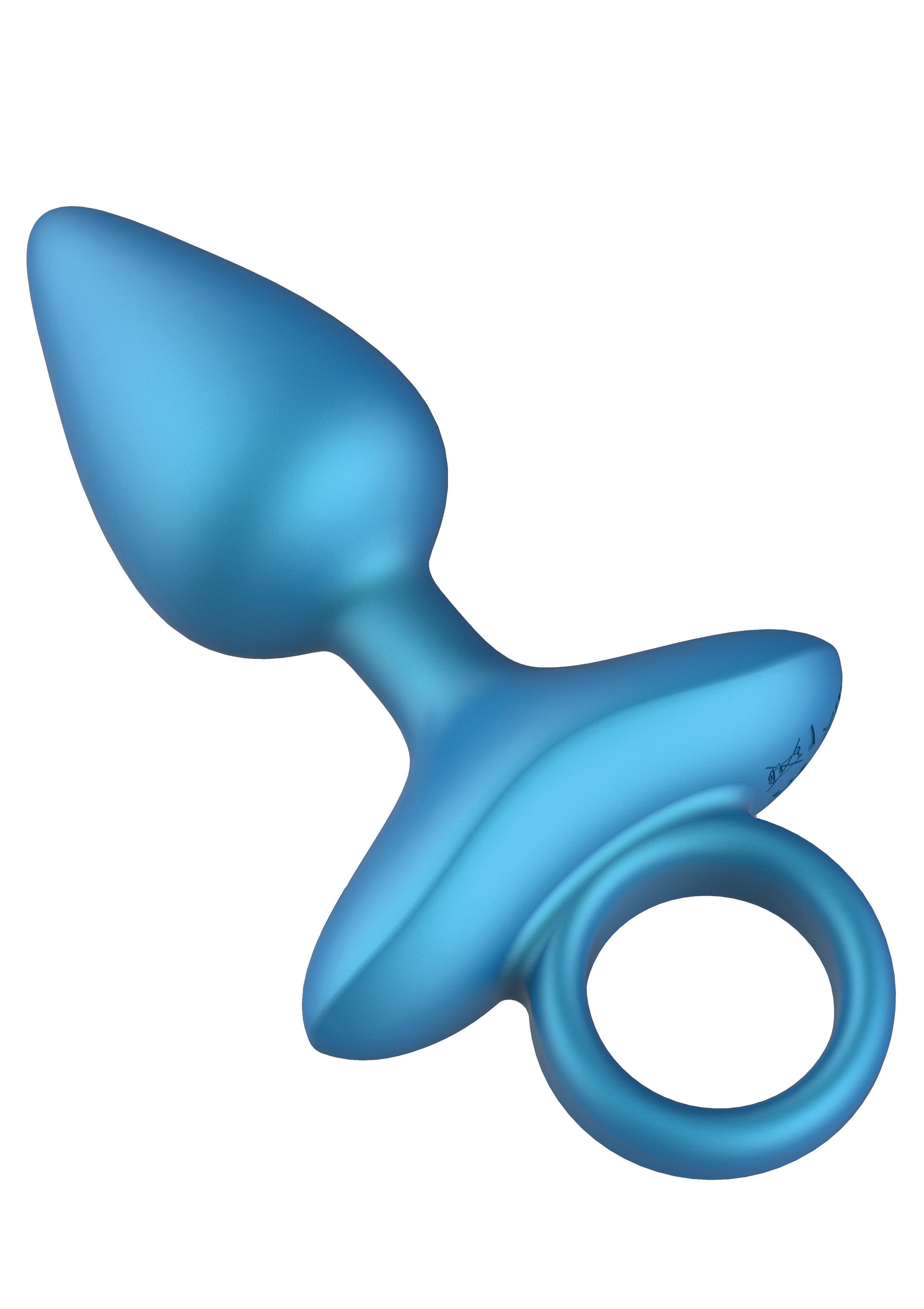 Анальная пробка с вибрацией и пультом Playhouse Smooth Anal Plug, синяя, 13 × 4,5 см