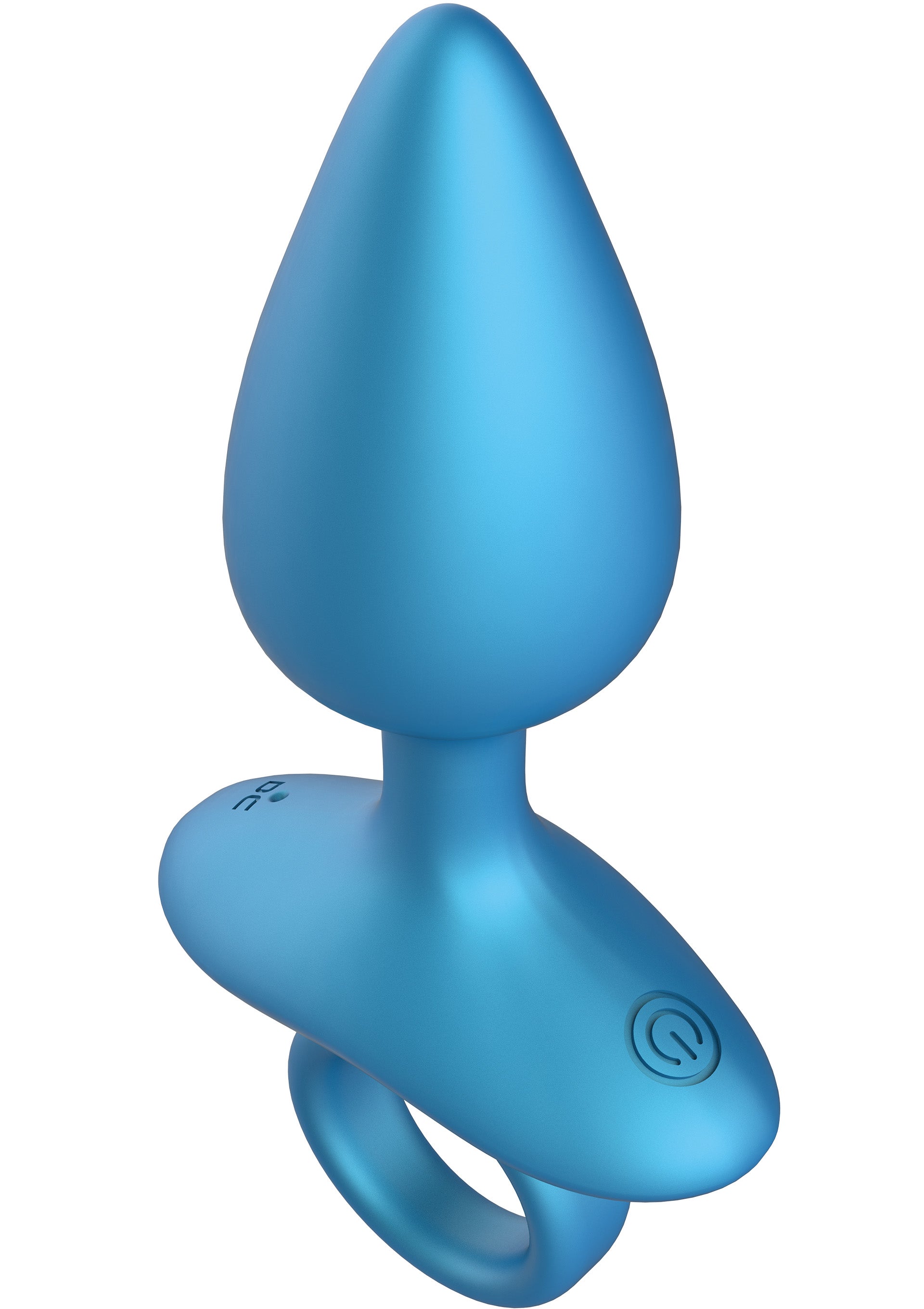Анальная пробка с вибрацией и пультом Playhouse Smooth Anal Plug, синяя, 13 × 4,5 см