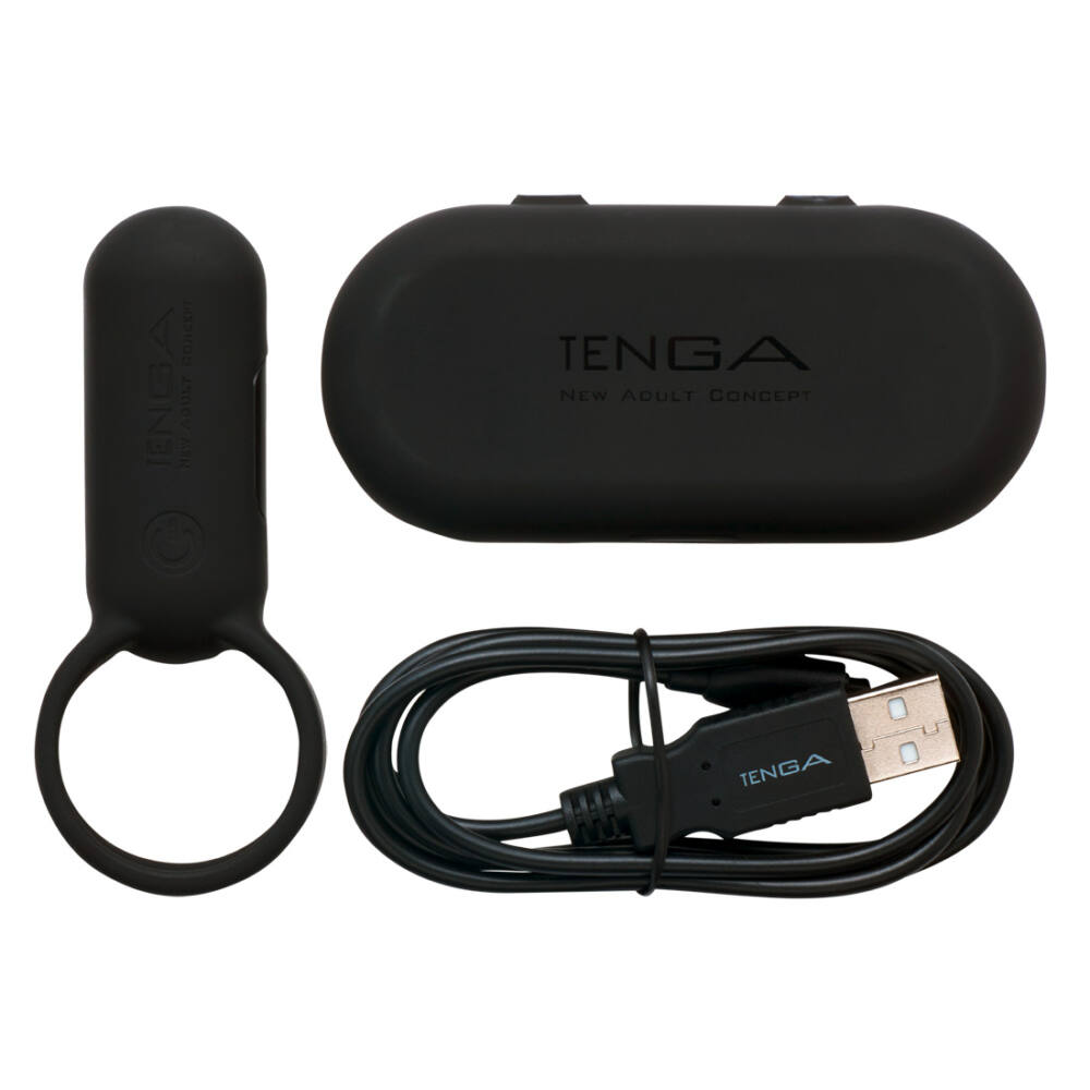 Кільце ерекційне TENGA-SVR SMART VIBE RING Чорне