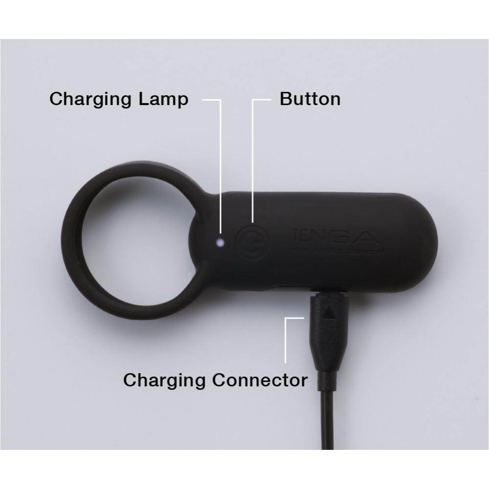 Кільце ерекційне TENGA-SVR SMART VIBE RING Чорне