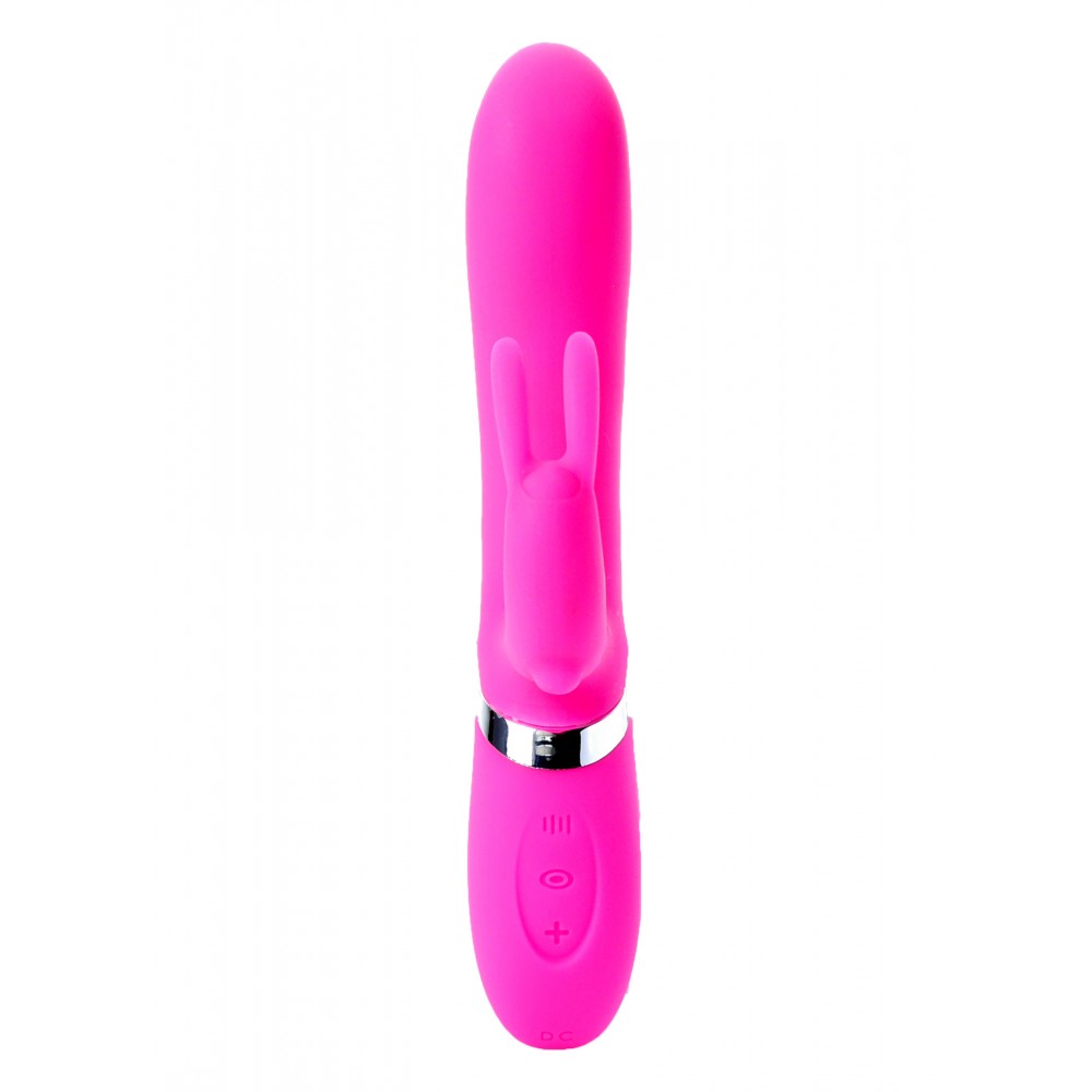Вібратор-кролик ADELA Pink USB 12 режимів вібрації та 6 пульсацій